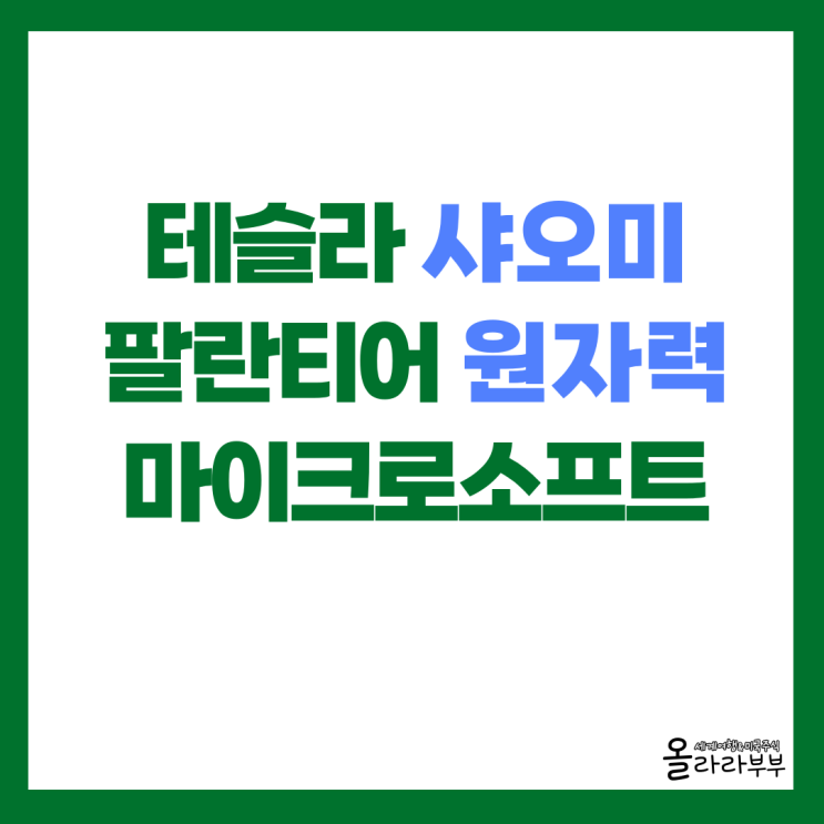  오늘 미국주식 테슬라 팔란티어 마이크로소프트 소식
