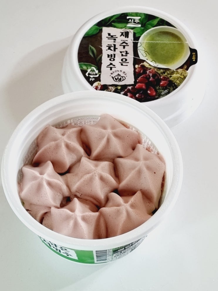  서주 아이스크림 제주담은 녹차빙수 가격 칼로리