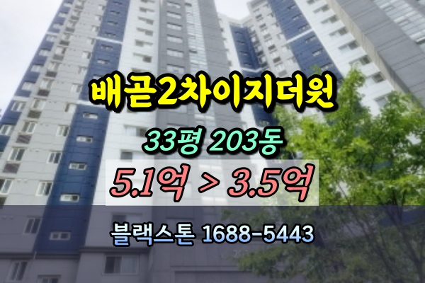  시흥배곧신도시이지더원2차에듀그린  경매 33평 203동