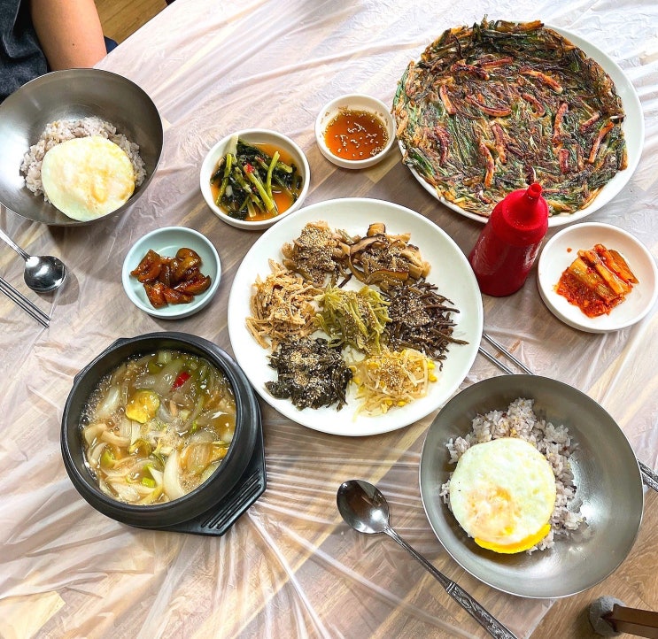  경남 하동 삼성궁 주변 식당 추천 학동식당 산채비빔밥