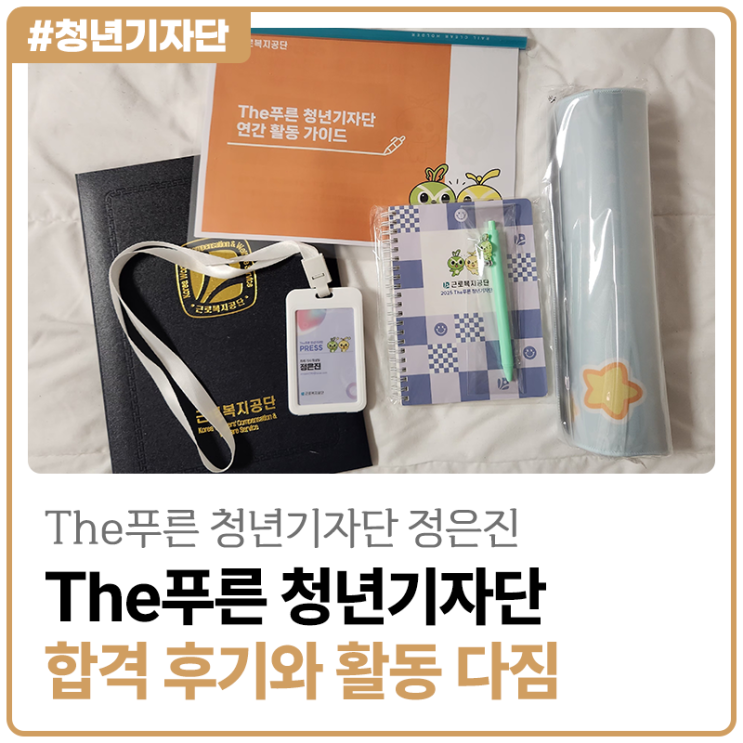[2025년 The푸른 청년기자단 정은진] 기자단 합격 후기와 앞으로의 활동 다짐!