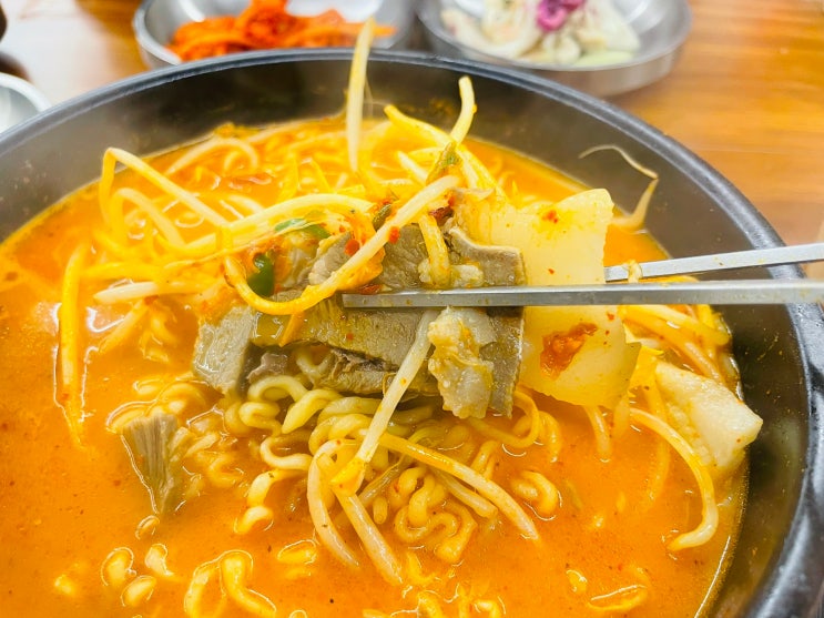  강창구찹쌀 진순대 상암DMC점 얼큰순대라면 내돈내산 찐후기