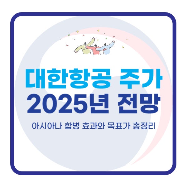  대한항공 주가 전망 2025｜아시아나 합병 효과와 목표가 총정리