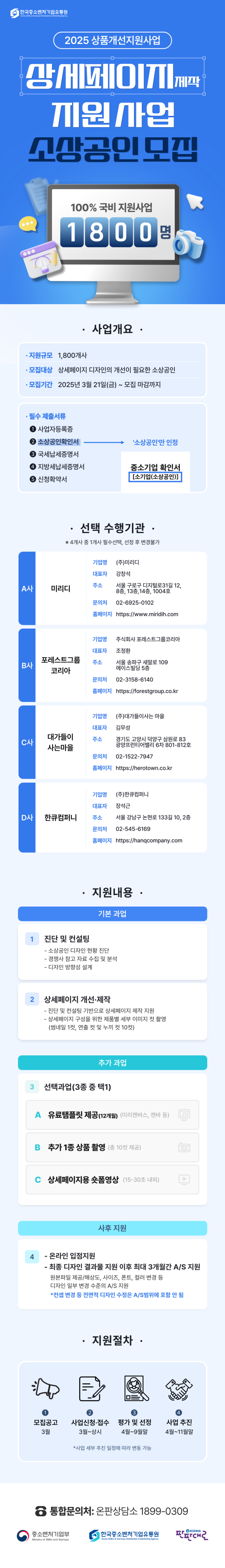  2025 상세페이지 제작 지원사업 안내 자부담금 없는 정부지원사업