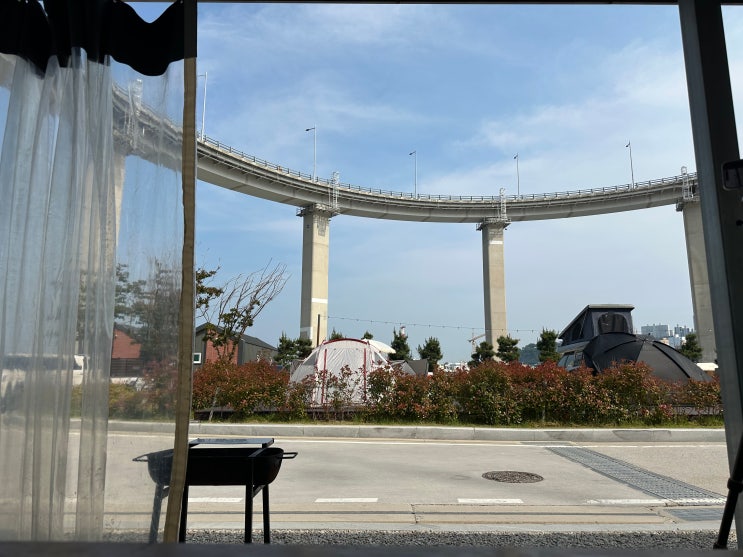  부산 영도 마리노 오토캠핑장 5번 카라반 예약 후기 