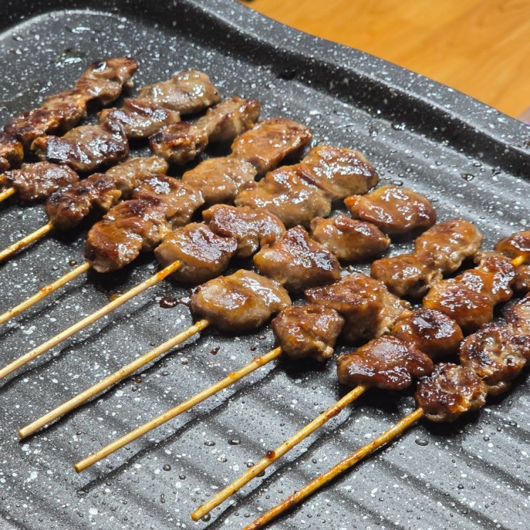 캠핑요리 추천 올차계 닭꼬치 염통꼬치