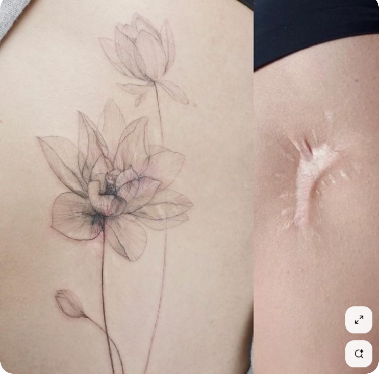  일산 김포 흉터타투  타투커버 도안추천
