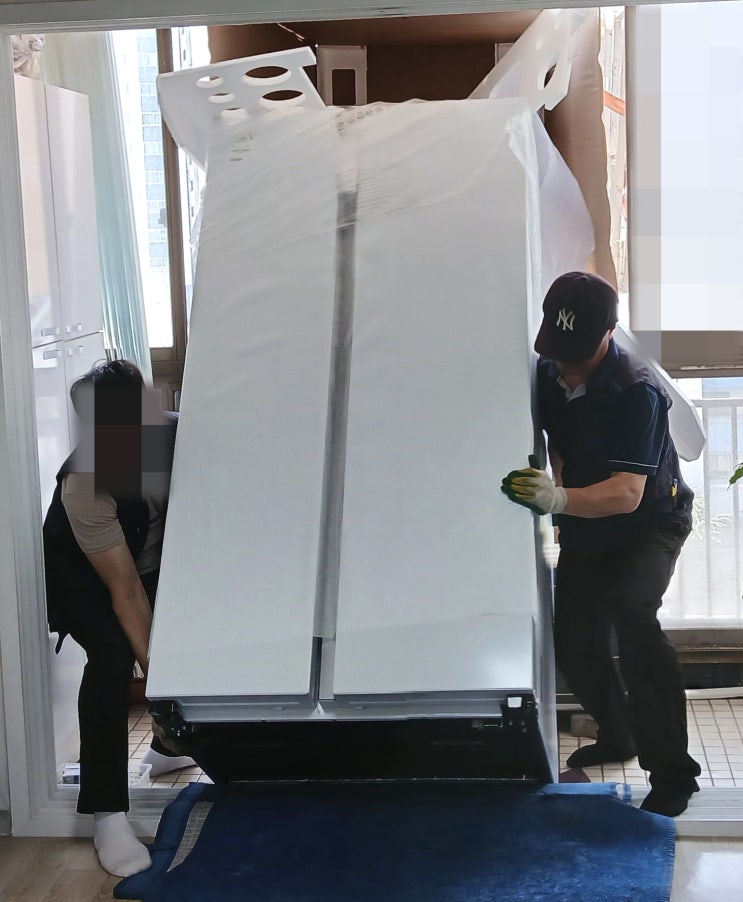 RS84DG5002WW 삼성 냉장고 양문형 2도어 852L 구매후기 4도어 차이는?
