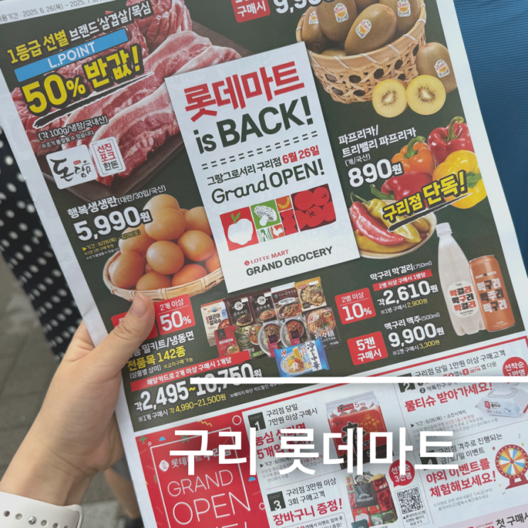 구리 롯데마트 그랑그로서리 구리점 오픈 주말 방문 후기