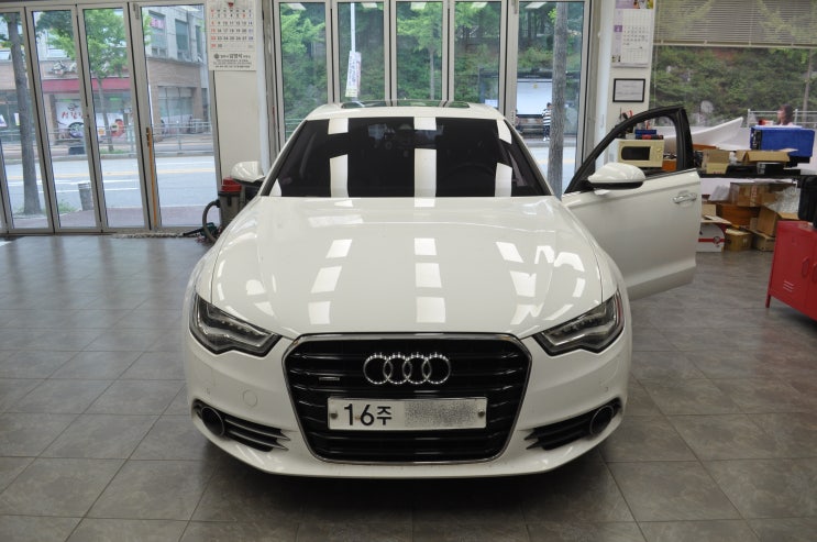  아우디 A6 ACC와 Audi braking guard 사용불가 4G0 907 217 A 메인보드 고장수리 - 수원테크