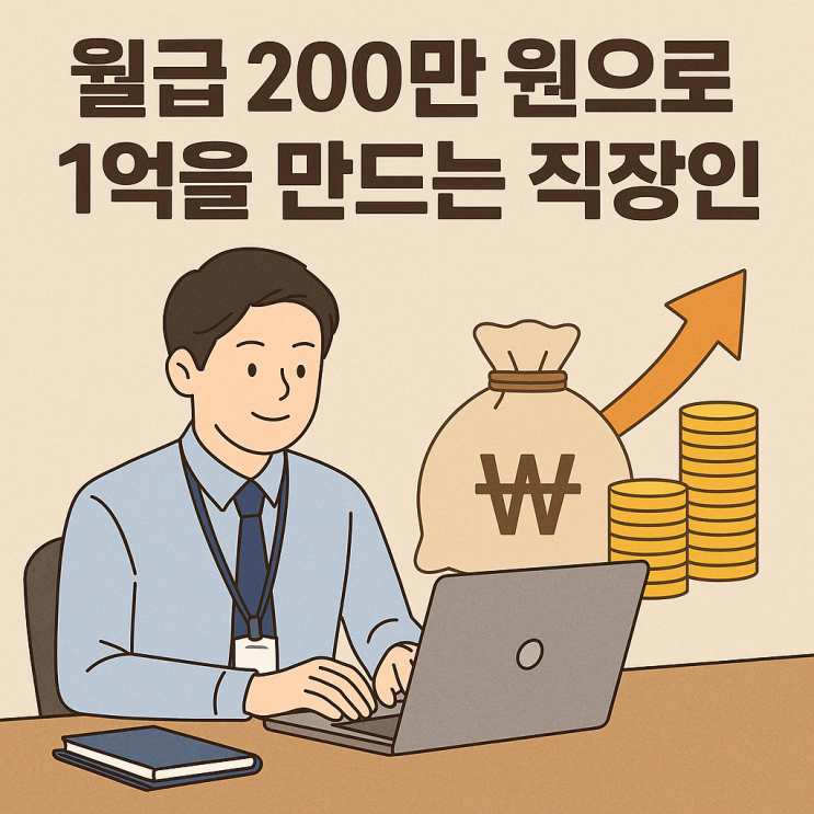  월급 200만 원, 그래도 자산 1억 만든 습관 3가지
