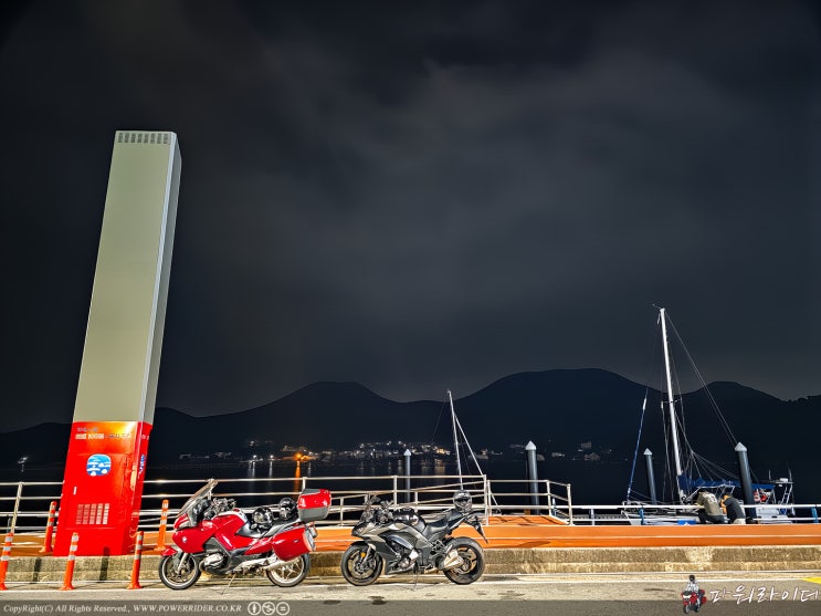  2025.06.07 통영 죽림 해안도로 밤바리! 내죽도 수변공원 CU에서 군것질하고 오기. Feat. BMW R1200RT & 가와사키 Z1000SX