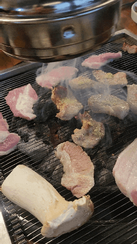  일원동 고기 맛집 부전한돈 에서 맛보는 오겹살