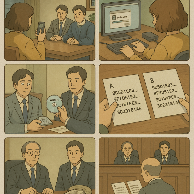  USB 등에 복사한 녹음파일도 증거가 될까?