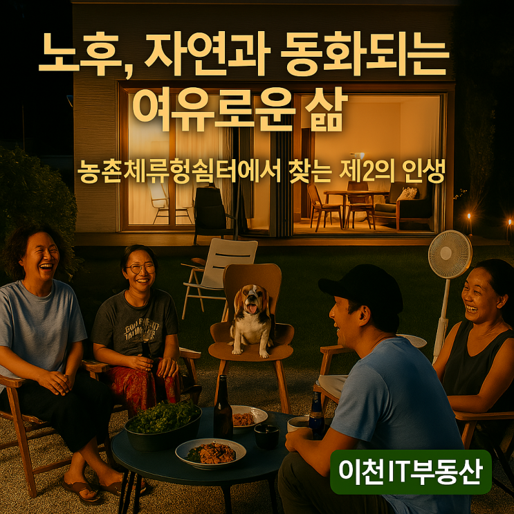   노후, 자연과 동화되는 여유로운 삶,,,농촌체류형쉼터에서 찾는 제2의 인생-이천IT부동산