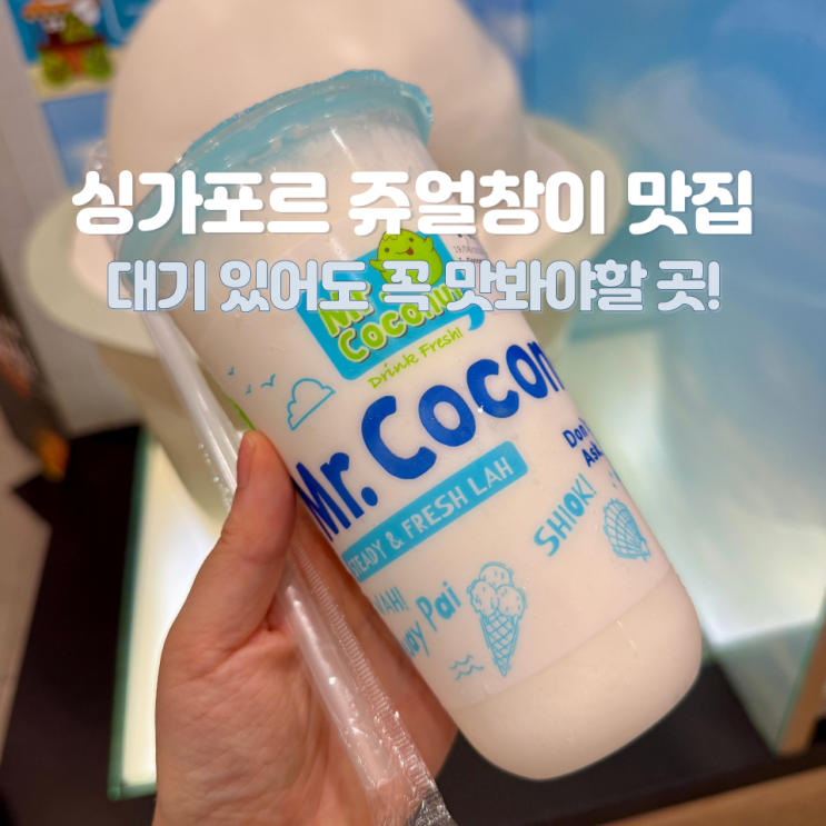 싱가포르 쥬얼창이 맛집 웨이팅 있어도 맛봐야할 미스터코코넛