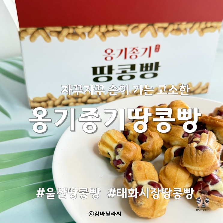 울산 땅콩빵 태화옹기종기땅콩빵 태화시장 웨이팅 맛집