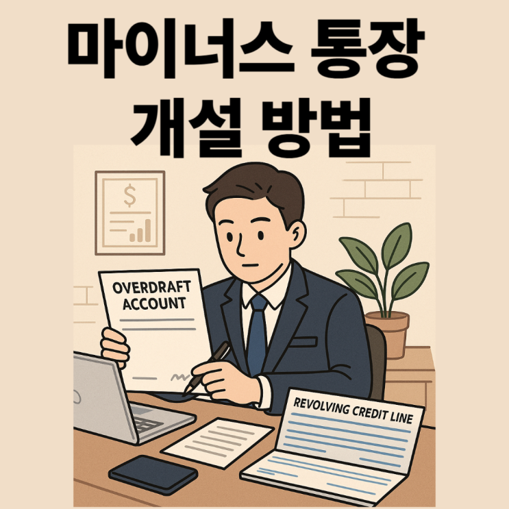  직장인 마이너스 통장 개설 방법 완벽 정리 - 조건부터 주의사항까지