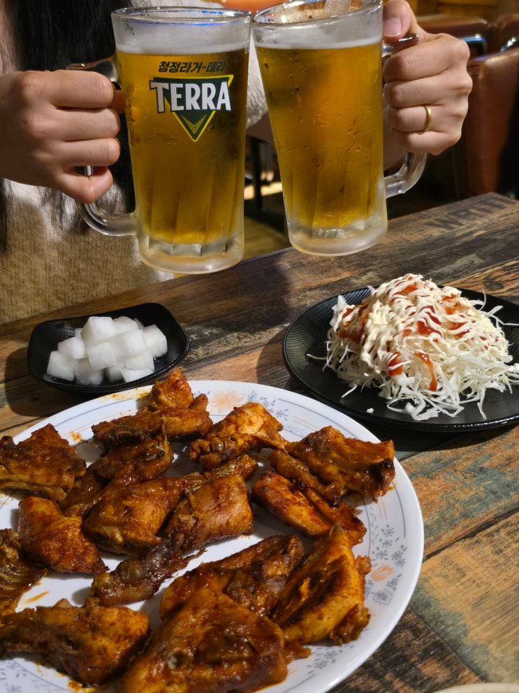  대전 숯불치킨 맛집 둥지바베큐 솔직한 후기 (vs 궁동 대전통닭 비교)