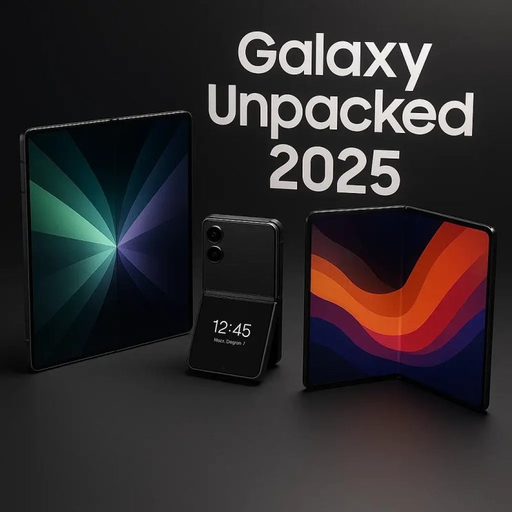  갤럭시 폴드7부터 플립7, FE, 워치8, G폴드까지 2025 언팩 총정리!