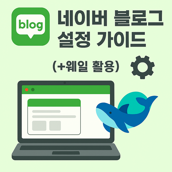  네이버 블로그 설정 가이드 (+웨일 활용)