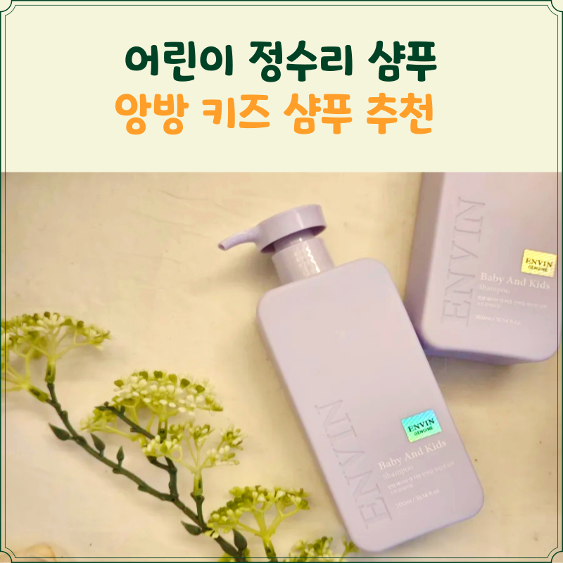어린이 정수리 샴푸 앙방 키즈샴푸 추천