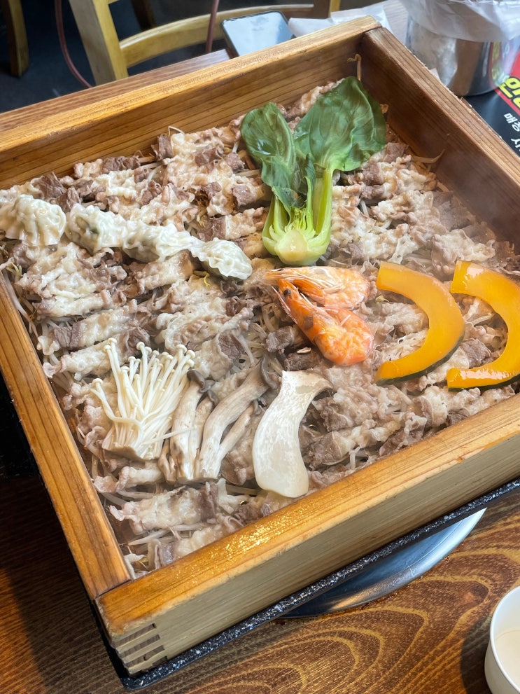  하남 미사역 편백상회 편백찜 월남쌈 무한리필! 놀이방 있는 가성비 샤브샤브 맛집
