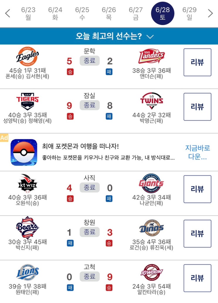 김강민의 아름다운 은퇴!, 원태인 8실점, <b>송성문</b> 3연타석<b>홈런</b>)