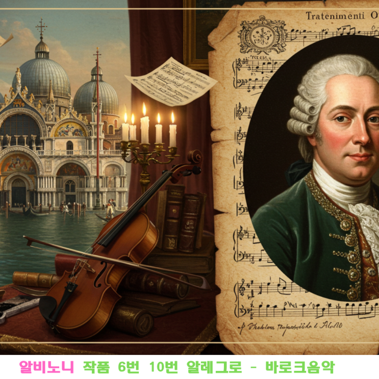 [Healing Classical] 알비노니 작품 6번 10번 알레그로 - 바로크 시대의 숨겨진 보석을 만나다