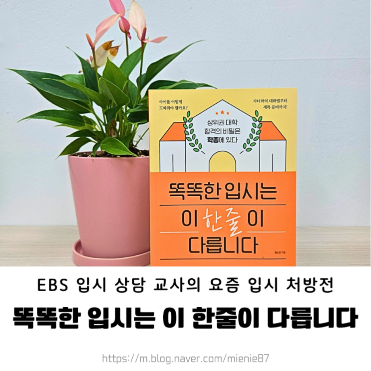  [책리뷰] 똑똑한 입시는 이 한줄이 다릅니다_황순찬