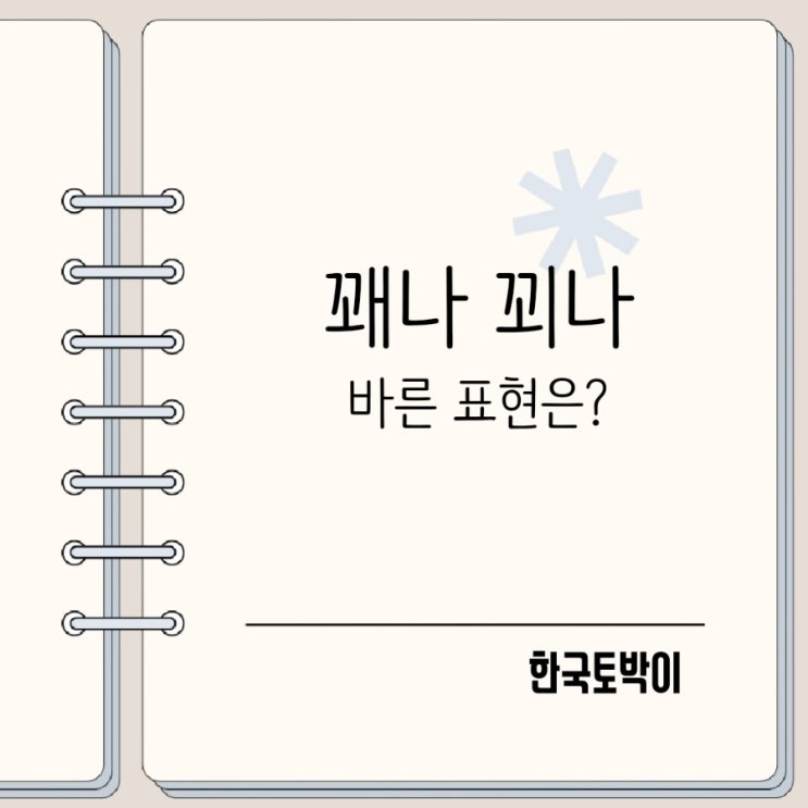  꽤꾀 꽤나 꾀나 뜻 표준어 맞춤법