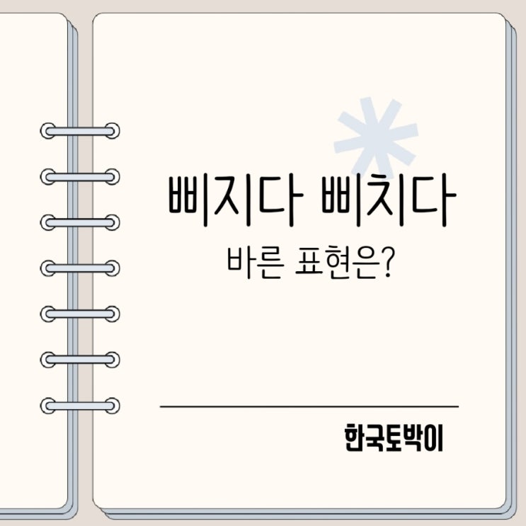  삐지다 삐치다 뜻 맞춤법 표준어는