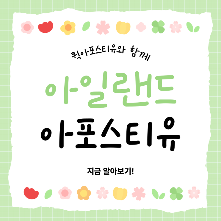  아일랜드 아포스티유, 궁금했다면 함께 알아봐요!