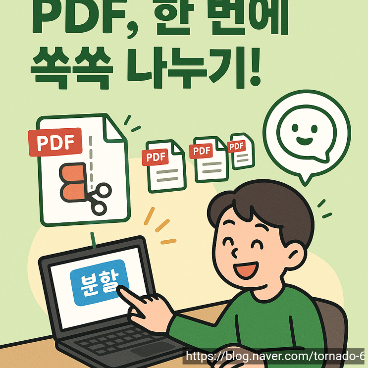  AI로 만든 PDF 분할 프로그램! 100페이지짜리도 한 번에 쉽게 동일한 페이지로 나누는 꿀팁