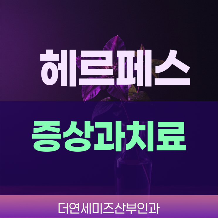  한티역산부인과 여자헤르페스 치료와 재발 예방을 위해
