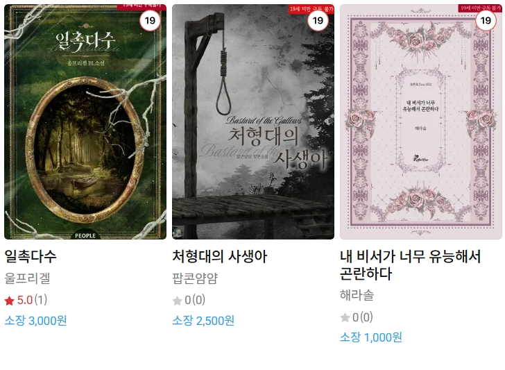 BL소설 신간) 25년 06월 30일 신간