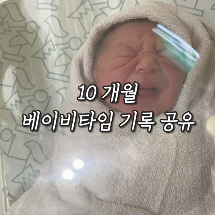  10개월 베이비타임 기록 공유