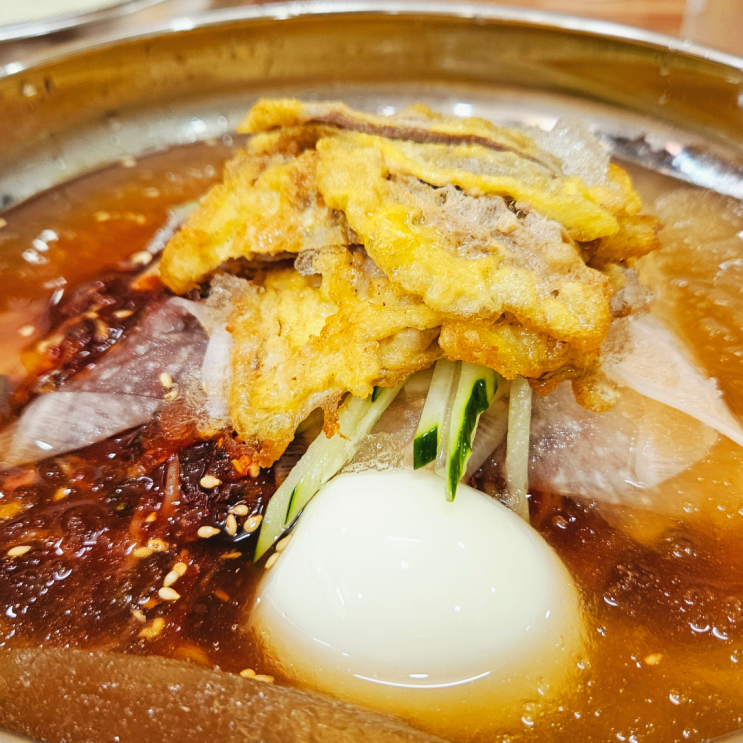  부산 여름 별미 광안리 밀면 로컬 맛집 내돈내산 이래 육전밀면