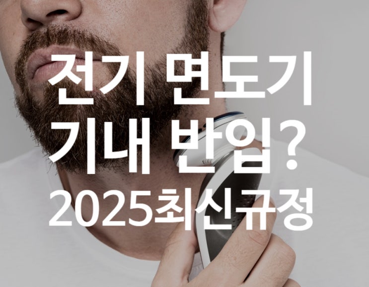  전기면도기 기내반입 될까? 2025 최신규정 후기 | 독일 여행 | 배터리 용량