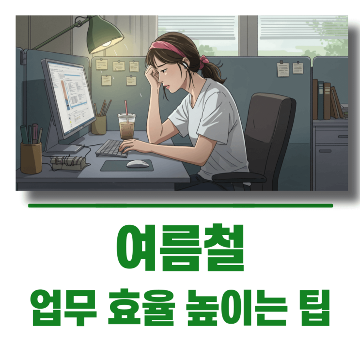여름철 업무 효율 높이는 소소한 팁