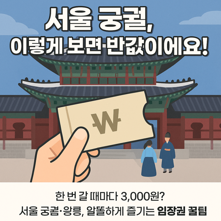  고궁 입장료 아끼는 법! 궁·능 통합이용권부터 점심시간 패스까지 총정리