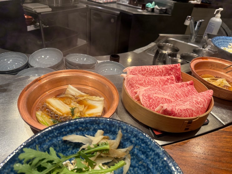  와규 샤브샤브 스키야키 야마와라우 오모테산도 맛집
