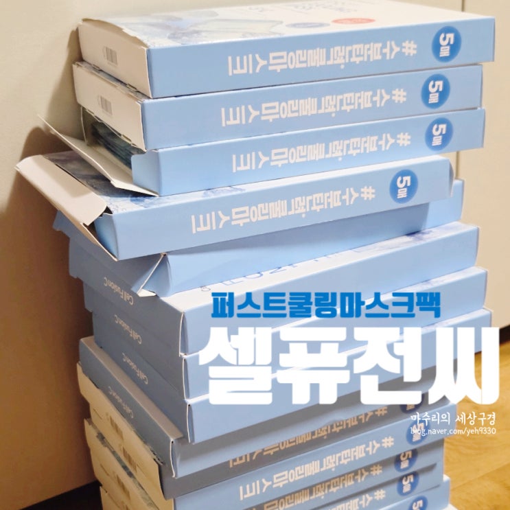 내돈내산 셀퓨전씨 퍼스트 쿨링 마스크팩