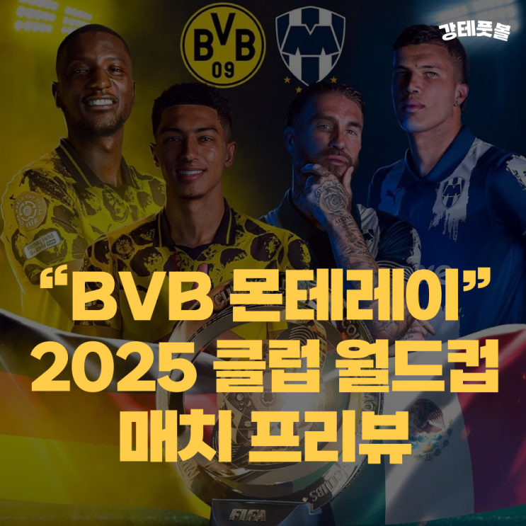 <b>도르트문트</b> 몬테레이, <b>클럽 월드컵</b> 16강 해외축구 분석