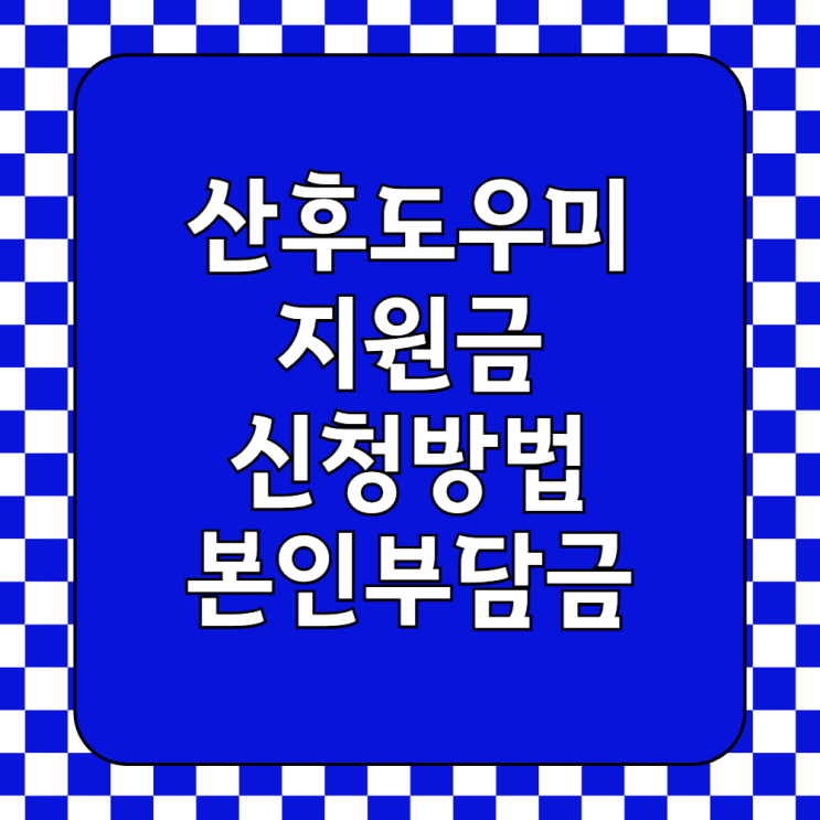  2025 친정엄마 산후도우미 지원금 신청 방법과 본인부담금액 국민행복카드