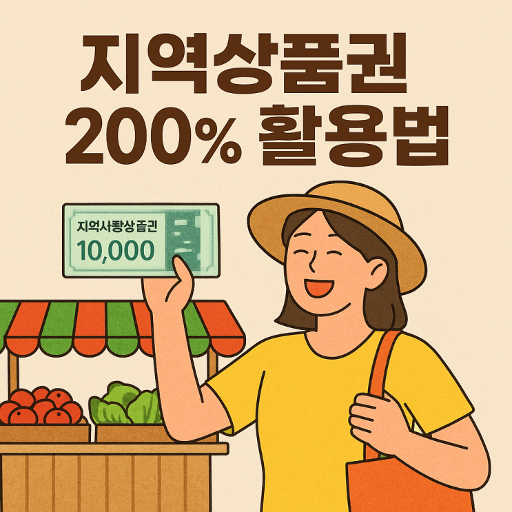  모르면 손해! 전통시장 지역사랑상품권 200% 활용법