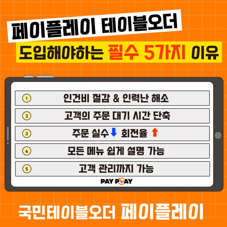  테이블오더뜻? 지금 도입해야하는 5가지 이유