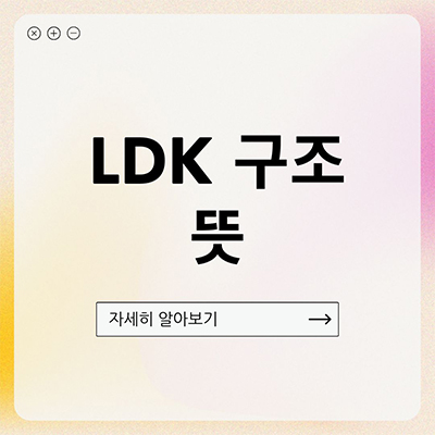  LDK 뜻 알아보자