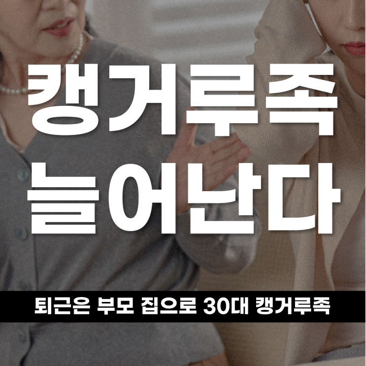  퇴근은 부모 집으로 30대 ‘성인 캥거루족’이 늘어난다