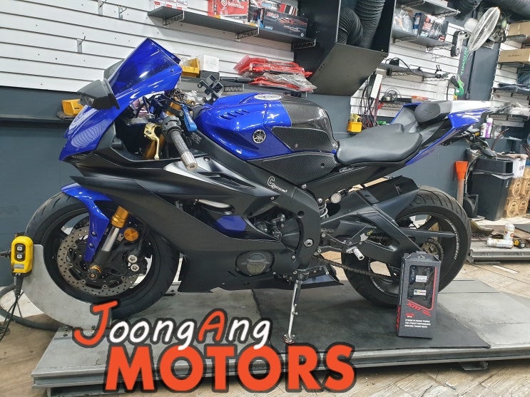  야마하 R6 XRT 프레임 슬라이더 장착, YZF-R6,XRT 프레임 슬라이드, 기본점검, 광명 중앙 오토바이